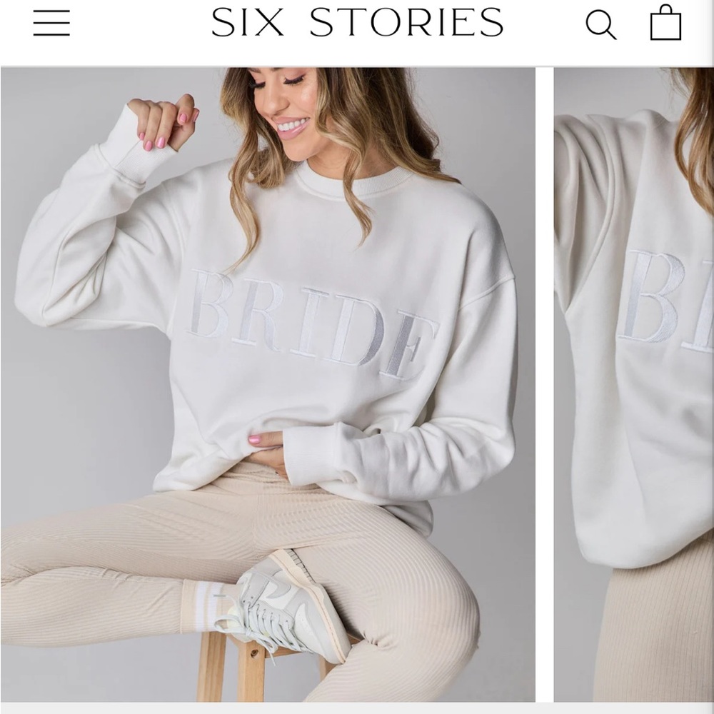 Six Stores Medium Bride Crewneck